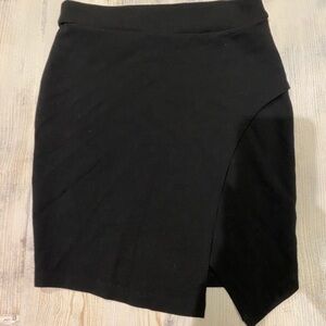 3 for $40 Forever 21 wrap effect Jersey mini skirt black S